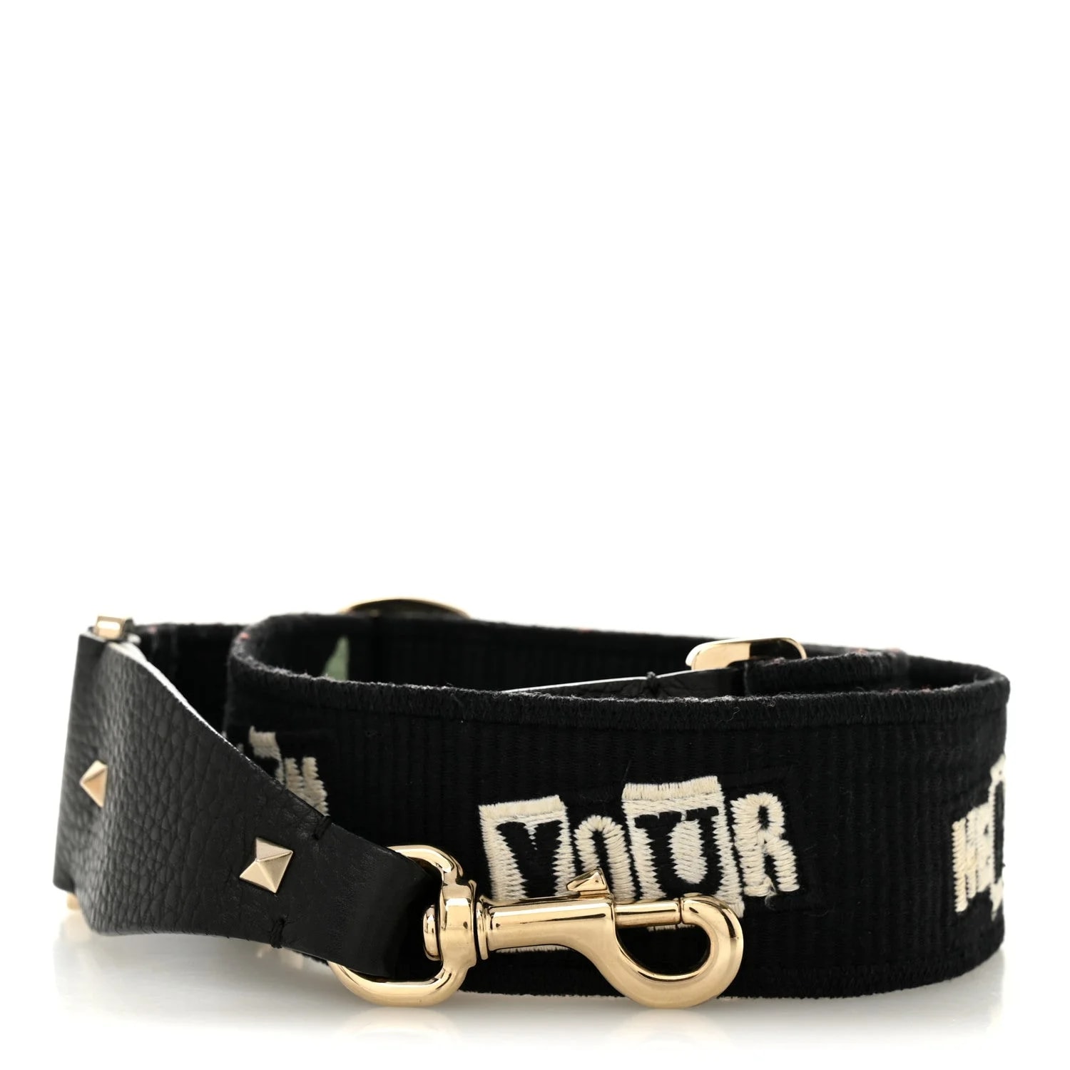 Valentino Garavani — X Jamie Reid Embroidered Rockstud Guitar Strap — Accessory — resale