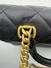 Chanel Square Top Handle Flap Quilted Shiny 4