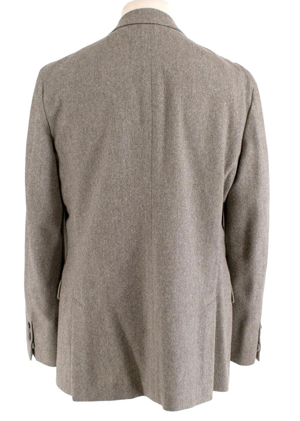 Herringbone Single Breasted Blazer 3