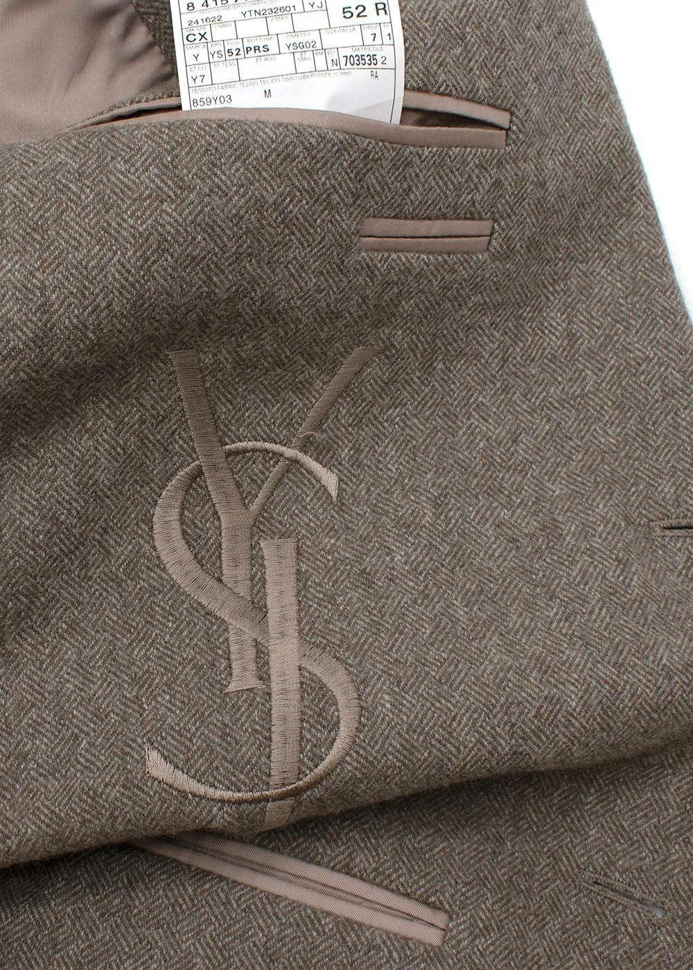 Herringbone Single Breasted Blazer 4