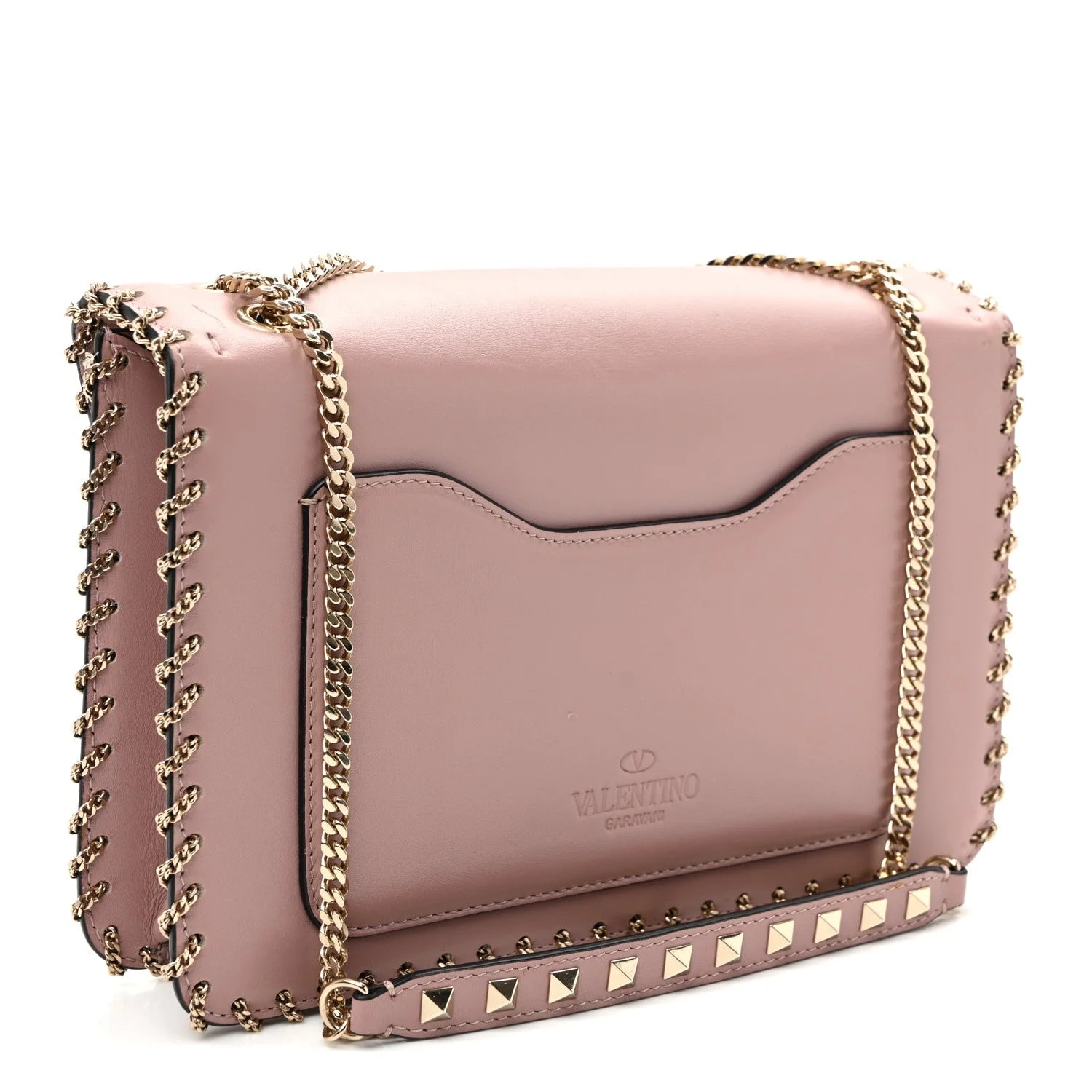Vitello Groumette Small Rockstud Demilune Lipstick 3