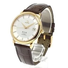 Omega DE Ville Prestige 4617.35.02 37mm YG Silver #C18504 2