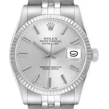 Rolex — Rolex Datejust Steel White Gold Silver Dial 16014 — Watch — resale