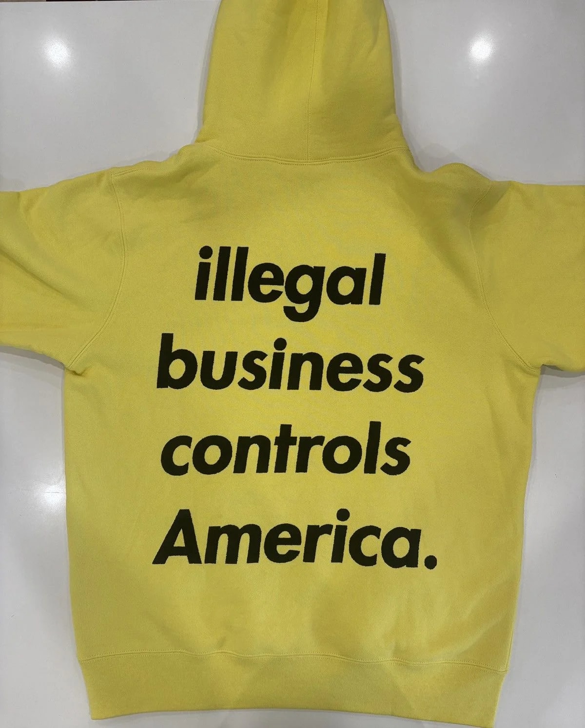 Supreme — Supreme “Illegal Business Controls America.” — streetwear — resale