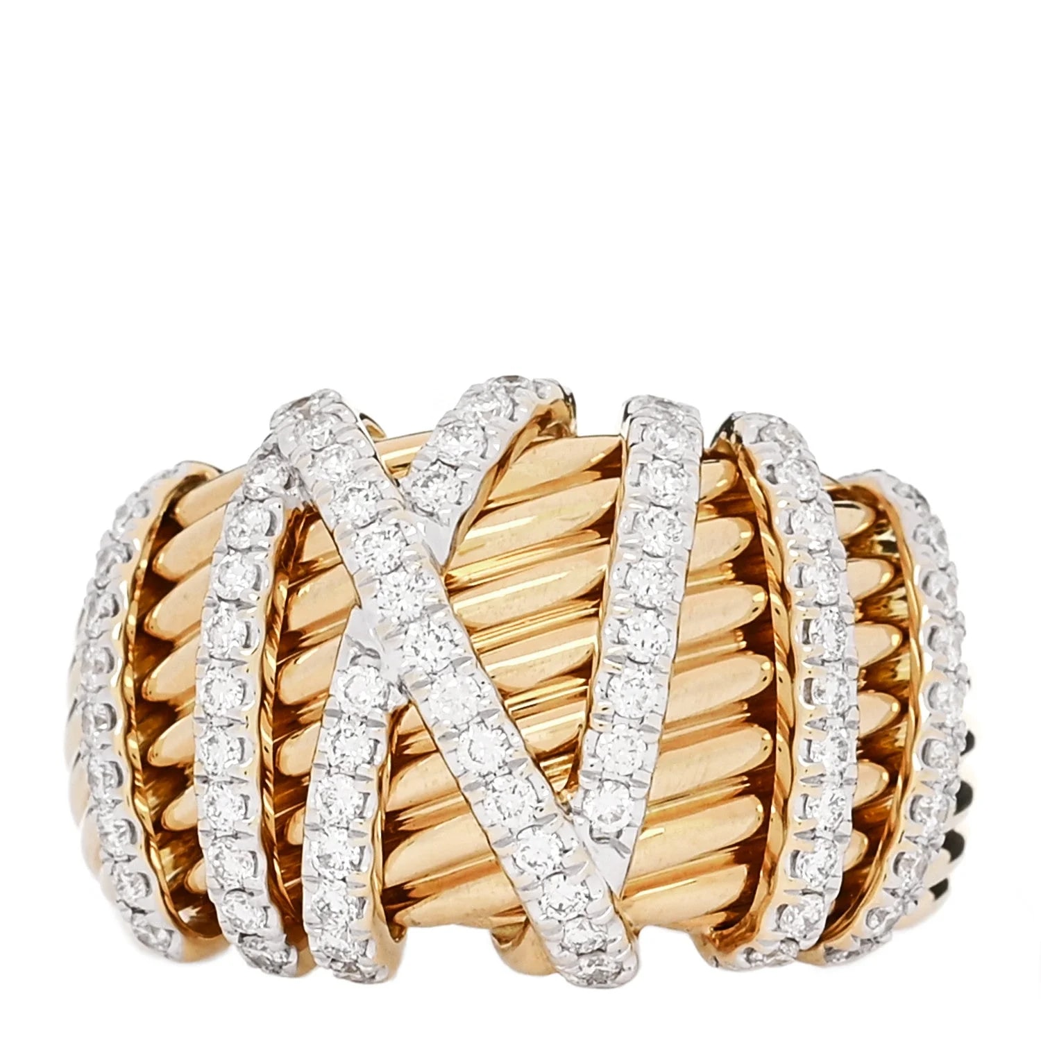 David Yurman — 18K Yellow Gold 15mm Helena 52 6 — Jewelry — resale