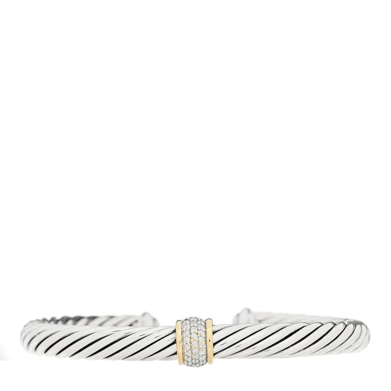 18K Yellow Gold 7mm Cable Classics Station 2