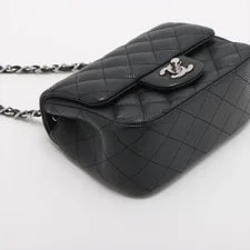 Chanel Minimatrasse 17 Grained Single Flap Single Chain Silve 4