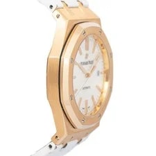 Audemars Piguet Royal Oak 15400OR Rose Gold Sliver-toned Dial Manual 41mm 4