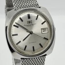 IWC Schaffhausen — IWC Schaffhausen Old IWC Date Silver Automatic Working Auth — Watch — resale