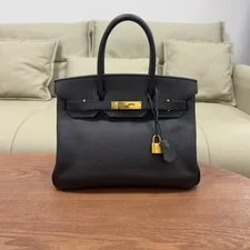 Noir — Hermes Birkin 30 Epsom GHD THB Auth. — Handbag — resale