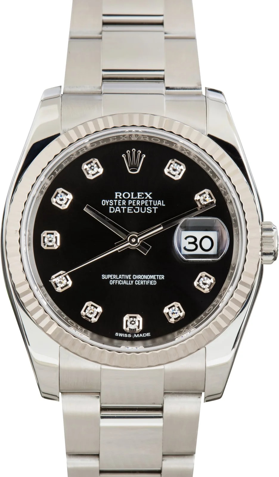 Rolex Datejust 36 Black Diamond Dial Ref 116234 2