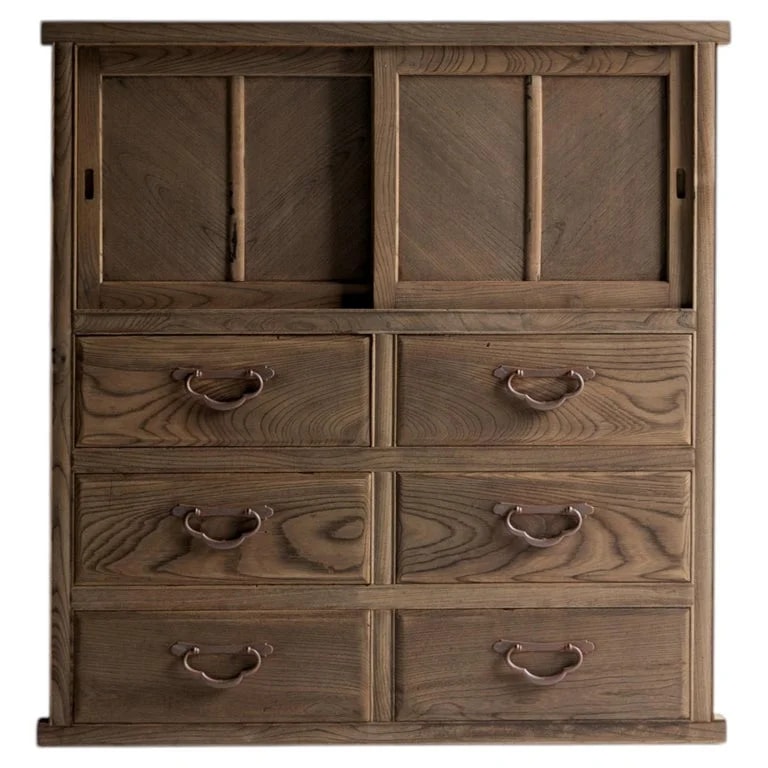 Vintage Modern — Japanese Modern Cabinet 1920-1940s / Tansu / Wabi-Sabi — Furniture — resale