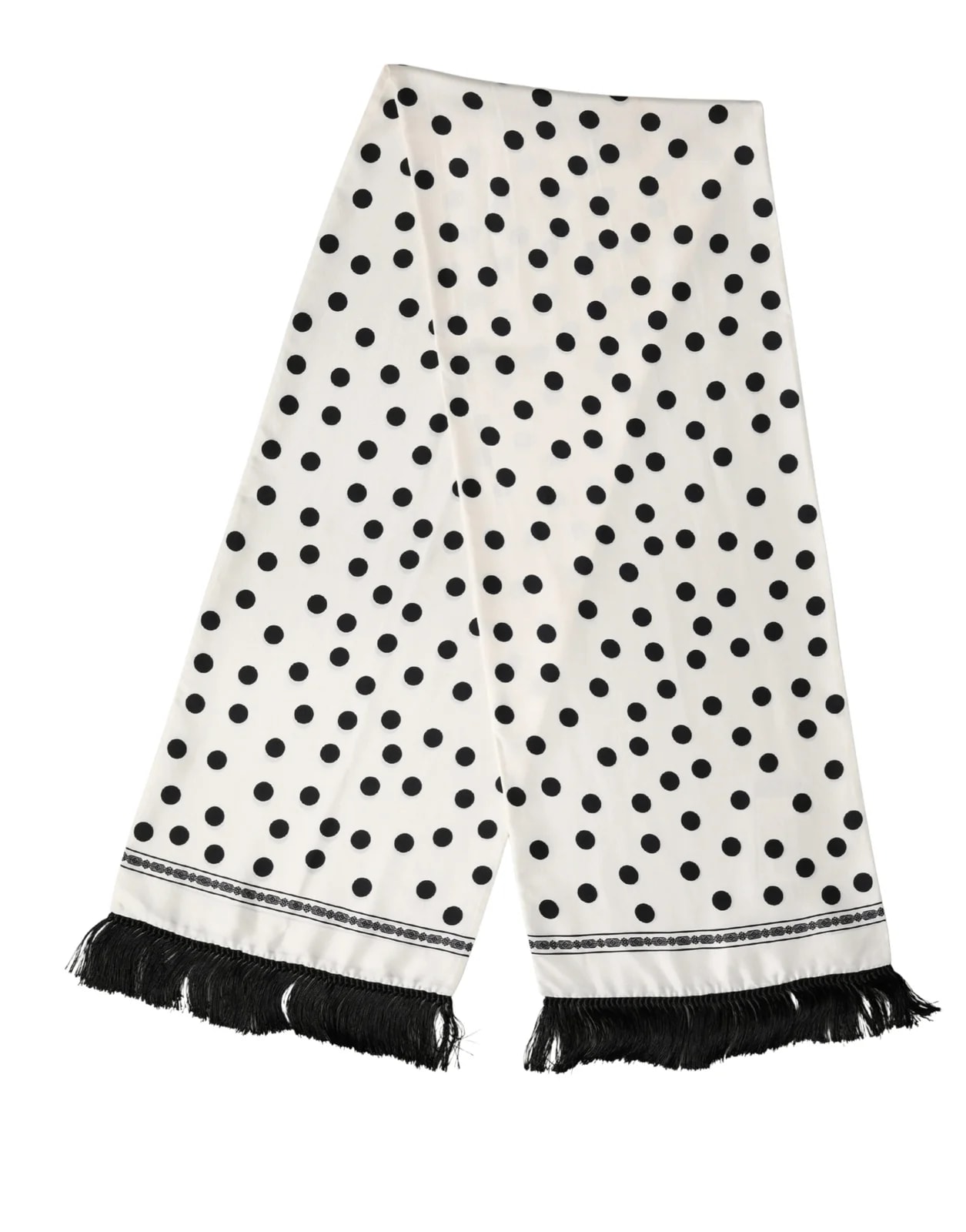 Dolce & Gabbana — Dolce & Gabbana Polka Dot Neck Wrap Foulard 165.5cmx32cm Scarf — Accessory — resale