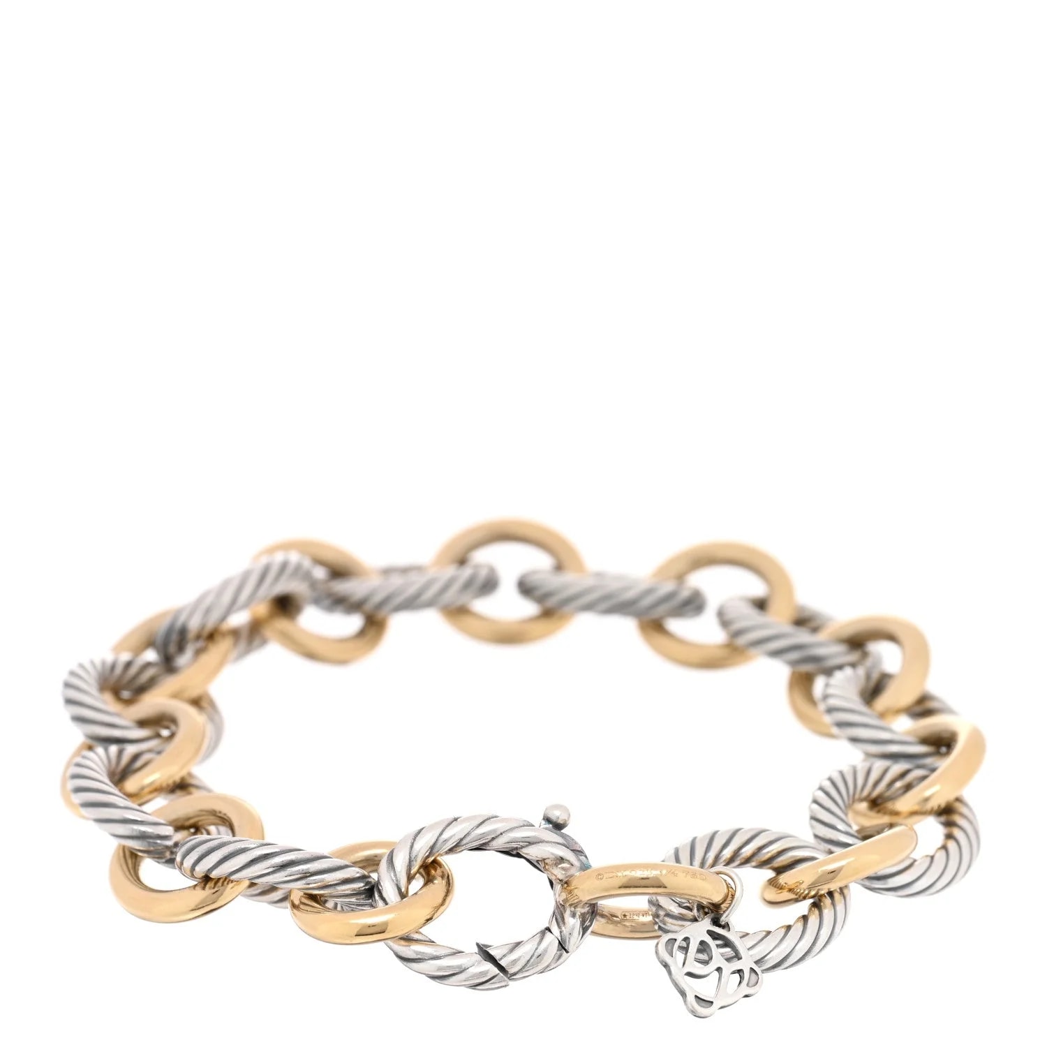 18K Yellow Gold 10mm Medium Oval Link 2