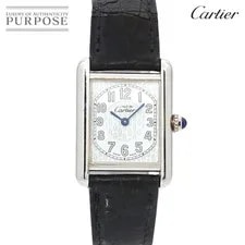 Cartier — Cartier Must Tank SM W1014254 SV925 White Quartz Must Tank S — Watch — resale