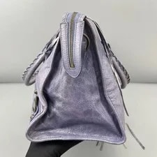 Balenciaga City Large Crackled Braided Handle Antique Auth 3