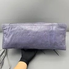 Balenciaga City Large Crackled Braided Handle Antique Auth 4