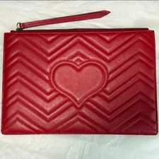 Gucci Matelassé GG Marmont Zip (100% Authentic) 2