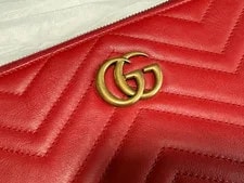 Gucci Matelassé GG Marmont Zip (100% Authentic) 3
