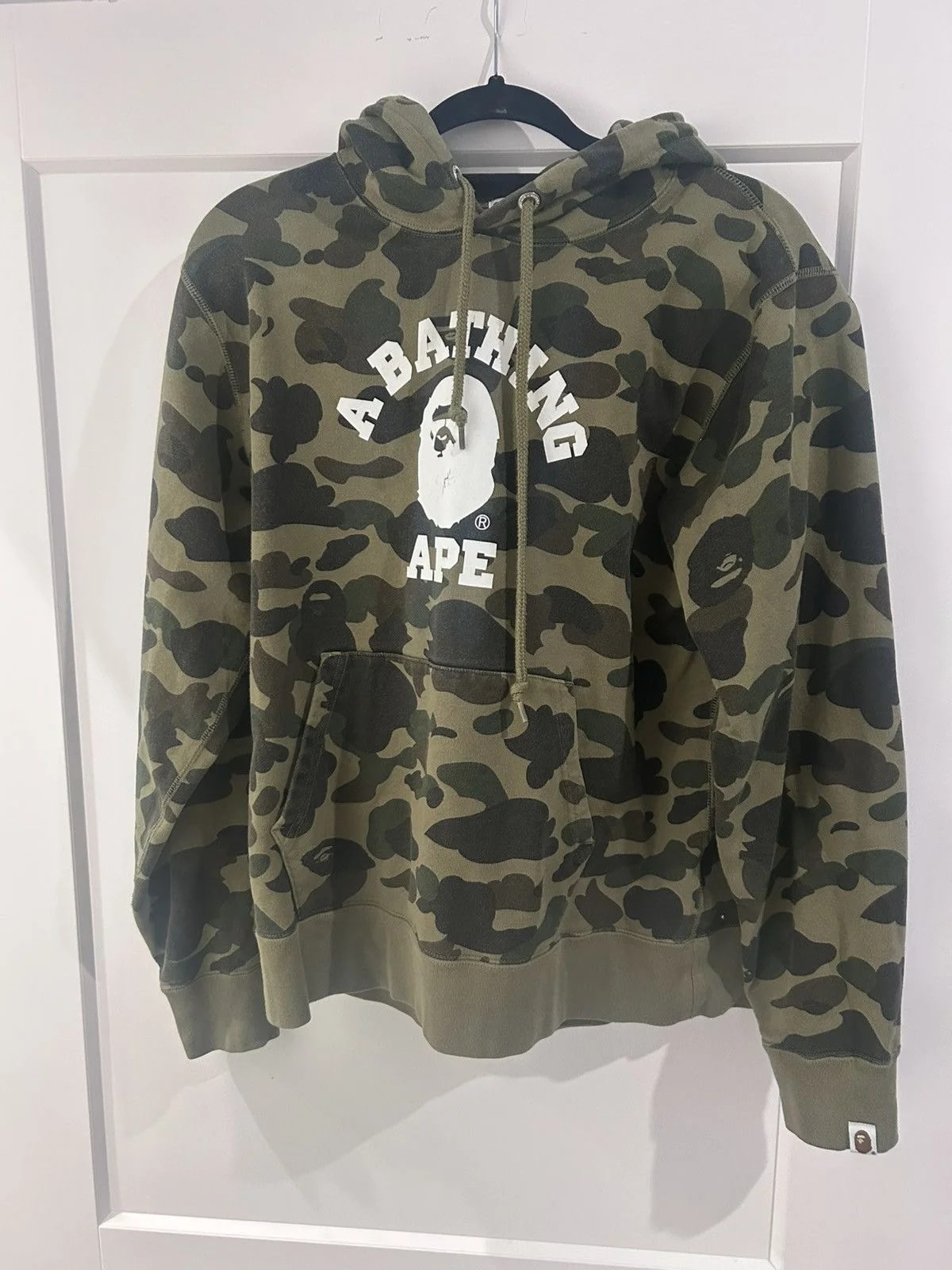 A Bathing APE 1ST Camo College Pullover Hoodie 2