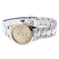 Tudor Style 12113 28mm Ss/yg Gold Dial Automatic Date #C232 2