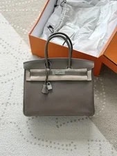 Hermès — Auth Hermès Birkin 35 Etain Palladium — Handbag — resale