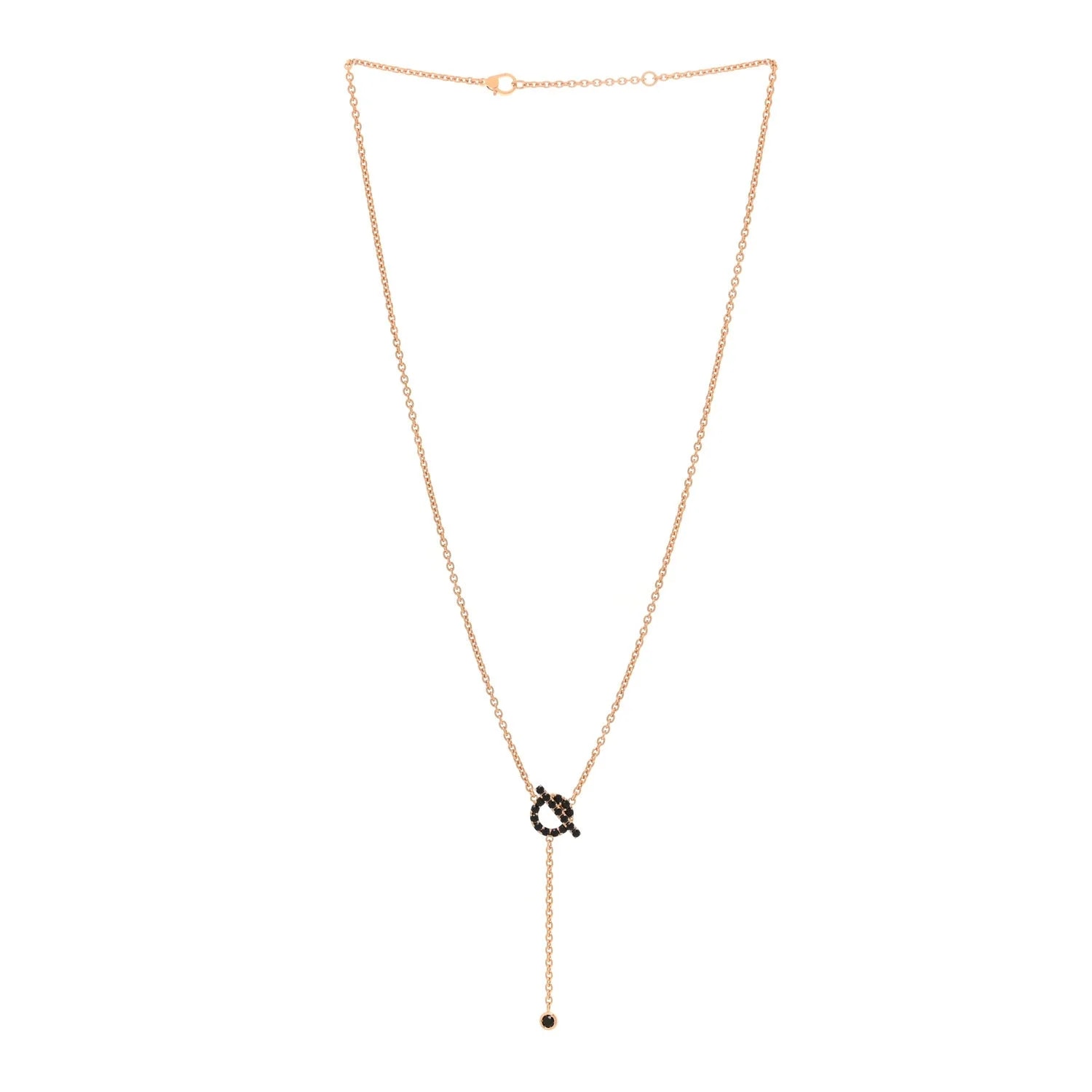 18K Rose Gold Spinel Finesse Lariat 3
