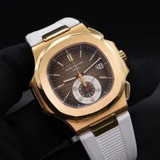 Patek Philippe — Patek Philippe Nautilus Chrono | 5980R | Rose Gold | Complete — Watch — resale