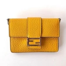 Fendi Baguette Card Case Strap Crossbody Auth From Japan 2