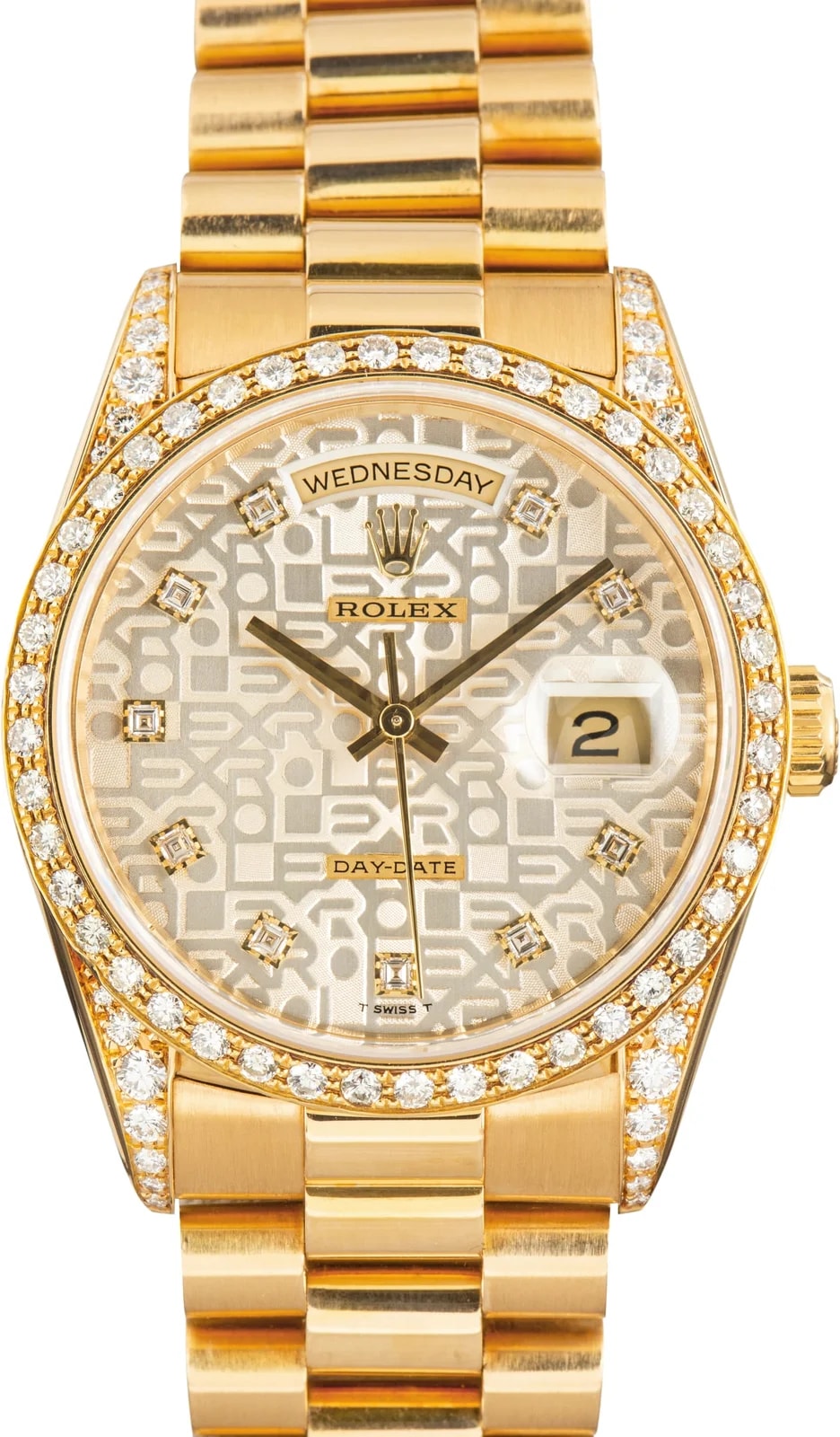 Rolex Day-Date 36 Ref 18388 Silver Jubilee Diamond Dial 2