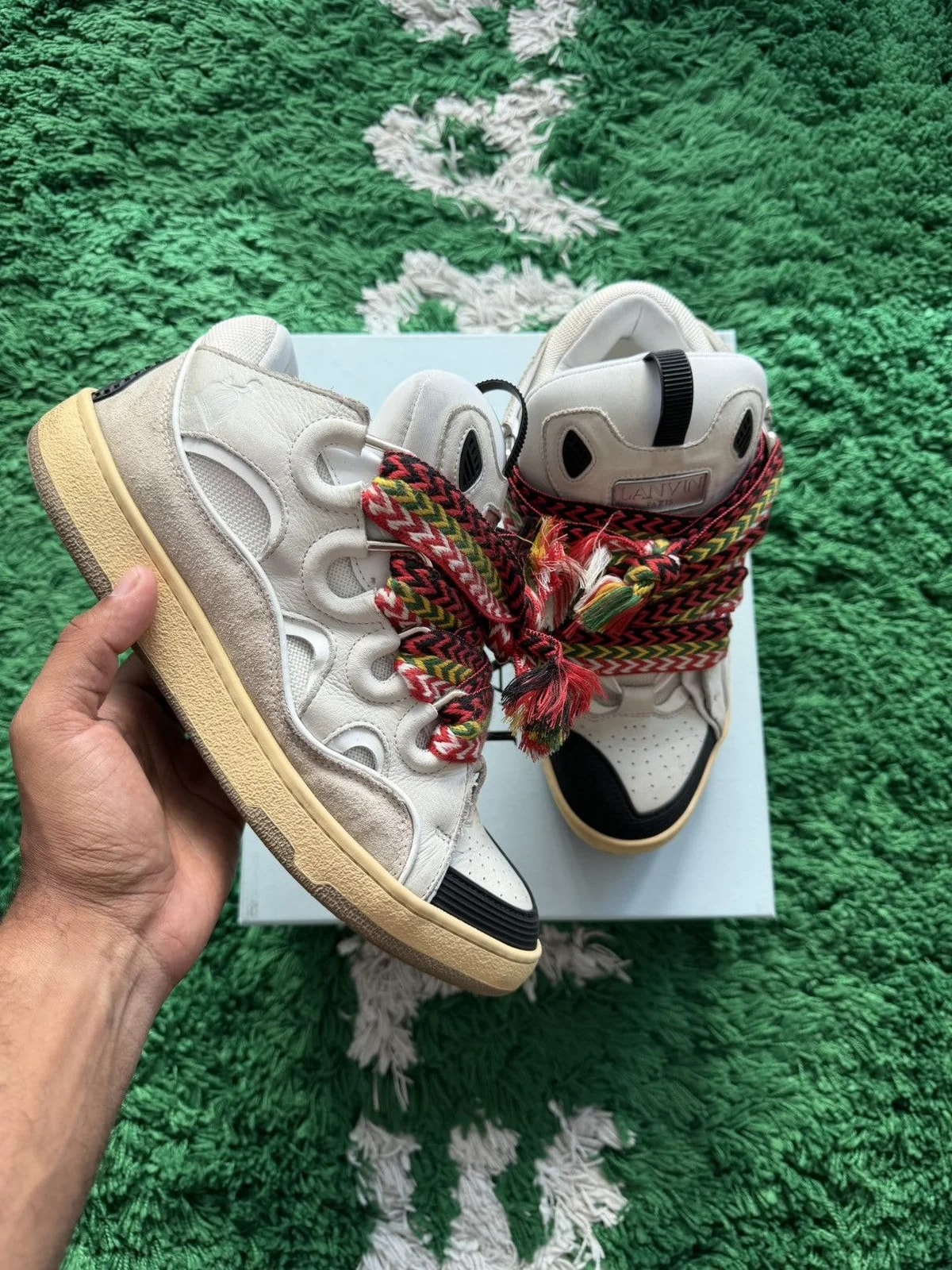 Lanvin — Lanvin Curb Snekaers and — Sneaker — resale