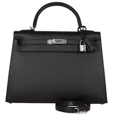 Hermès — Hermès Kelly Sellier 32 With Palladium — Handbag — resale