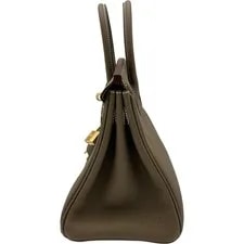 Hermes Birkin 25 W Stamp Etoupe Hardware Dust #OK029 4