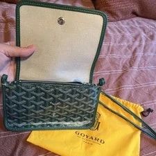 2024 Goyard Plumet Crossbody Wallet Auth New With Tags Receipt 2