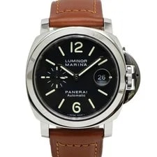 Panerai — Panerai Luminor Marina PAM00104 F-serial Black Ss/leather Automatic — Watch — resale