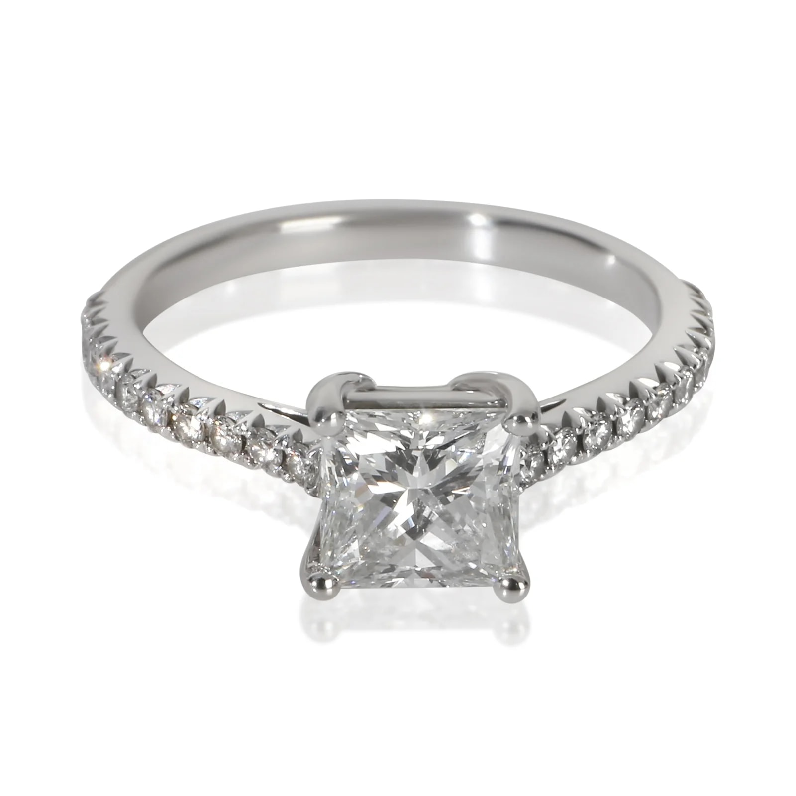 Tiffany & Co. — Tiffany & Co. 0.99 Ct Princess Novo Engagement Ring 950 — Accessory — resale