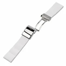 Breitling Bentley GT Rubber Strap Strap 22mm Width With D Buckle White Pol 3
