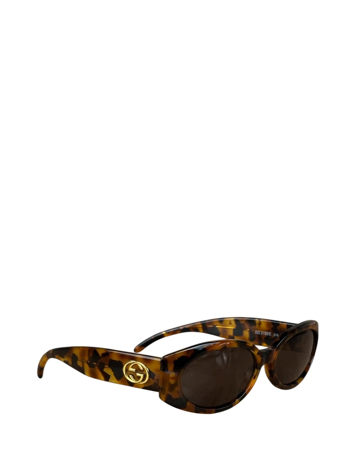 Gucci — Gucci GG Havana Thick Rounded Oval Sunglasses RX 2400/S — Accessory — resale