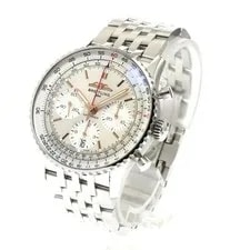 Breitling Navitimer B01 Chronograph 41 SS Silver Dial Automatic Date #C014 2