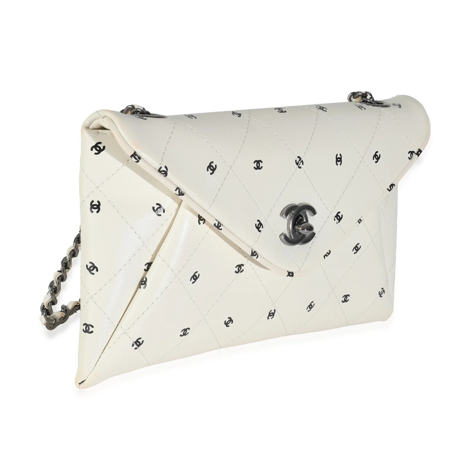Chanel Cc Logo Envelope With Chain ; 3