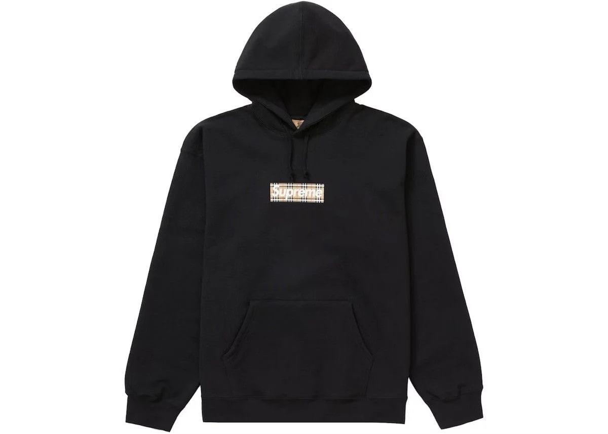 Supreme X Burberry Box Logo Hoodie — streetwear — resale