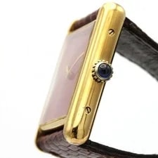 Authentic [Unserviced - Value Price] Cartier Must Tank LM Gold Plated 819749... 3