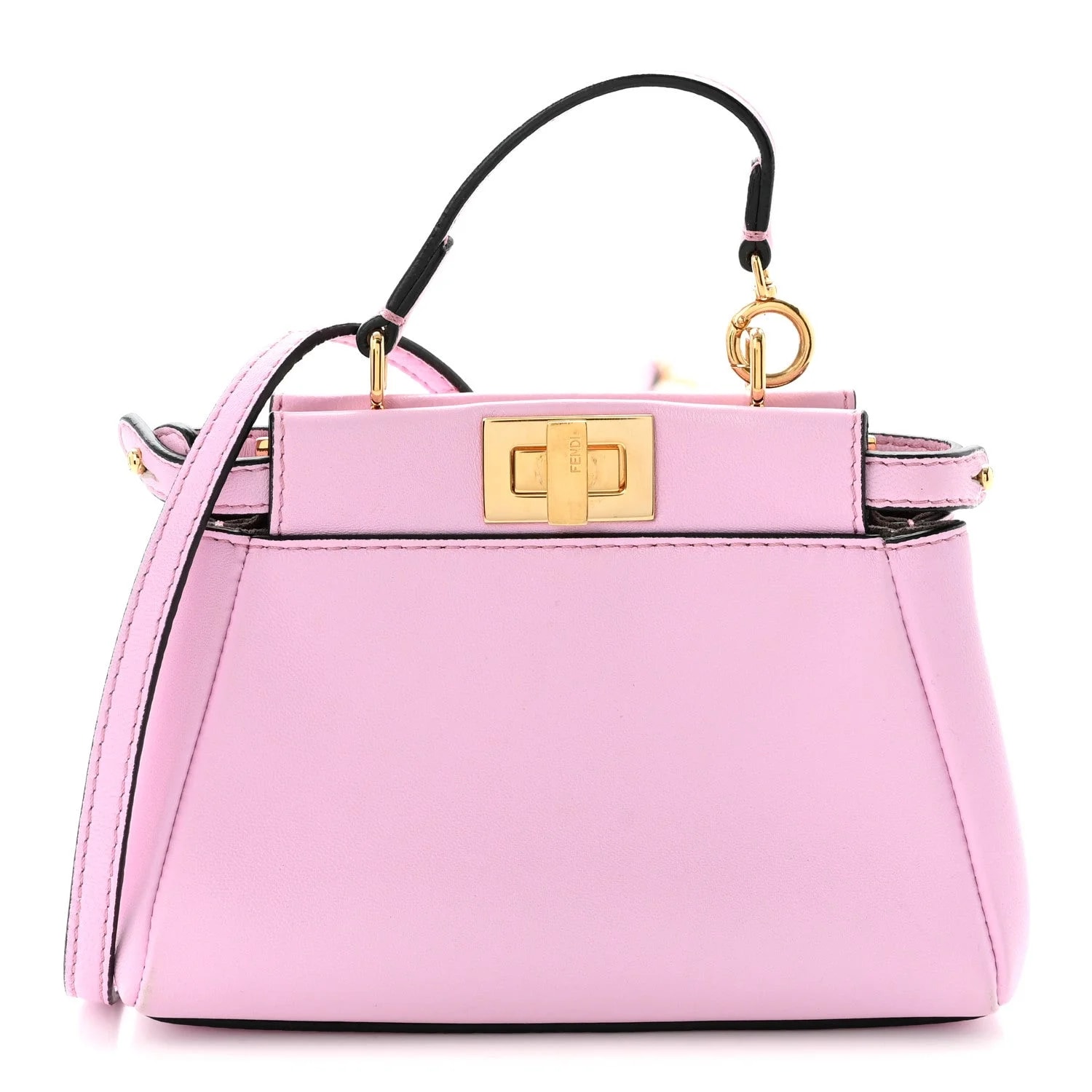 Fendi — Shiny Micro Peekaboo Iconic Satchel Lavanda — Handbag — resale