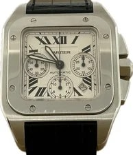 Cartier Santos 100 W20090X8 Stainless Steel 41mm Silver Dial Automatic #WJW033 3