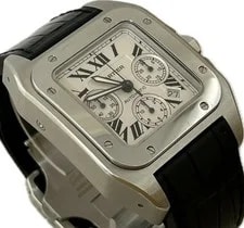 Cartier Santos 100 W20090X8 Stainless Steel 41mm Silver Dial Automatic #WJW033 4