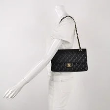 Chanel Classic Flap Medium M/L GHW Auth 2