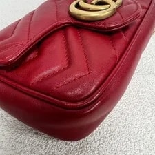 Gucci GG Marmont Metal Logo Quilted Mini - Very Good #8DCJ5M 3