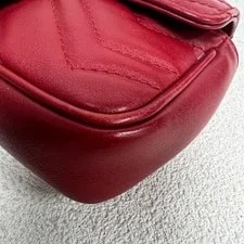 Gucci GG Marmont Metal Logo Quilted Mini - Very Good #8DCJ5M 4