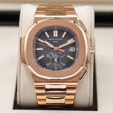 Patek Philippe Nautilus Chronograph in Rose Gold, 5980/1R Full Set 2015! 2