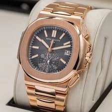 Patek Philippe Nautilus Chronograph in Rose Gold, 5980/1R Full Set 2015! 4